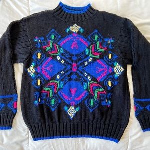Vintage 90s Hand Knit Sweater Liz Claiborne